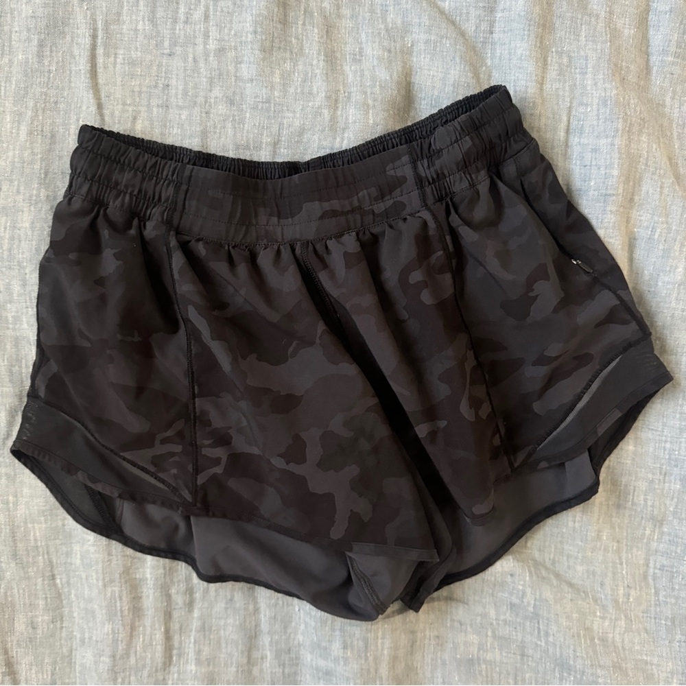 Lululemon Black Camouflage Women's Shorts